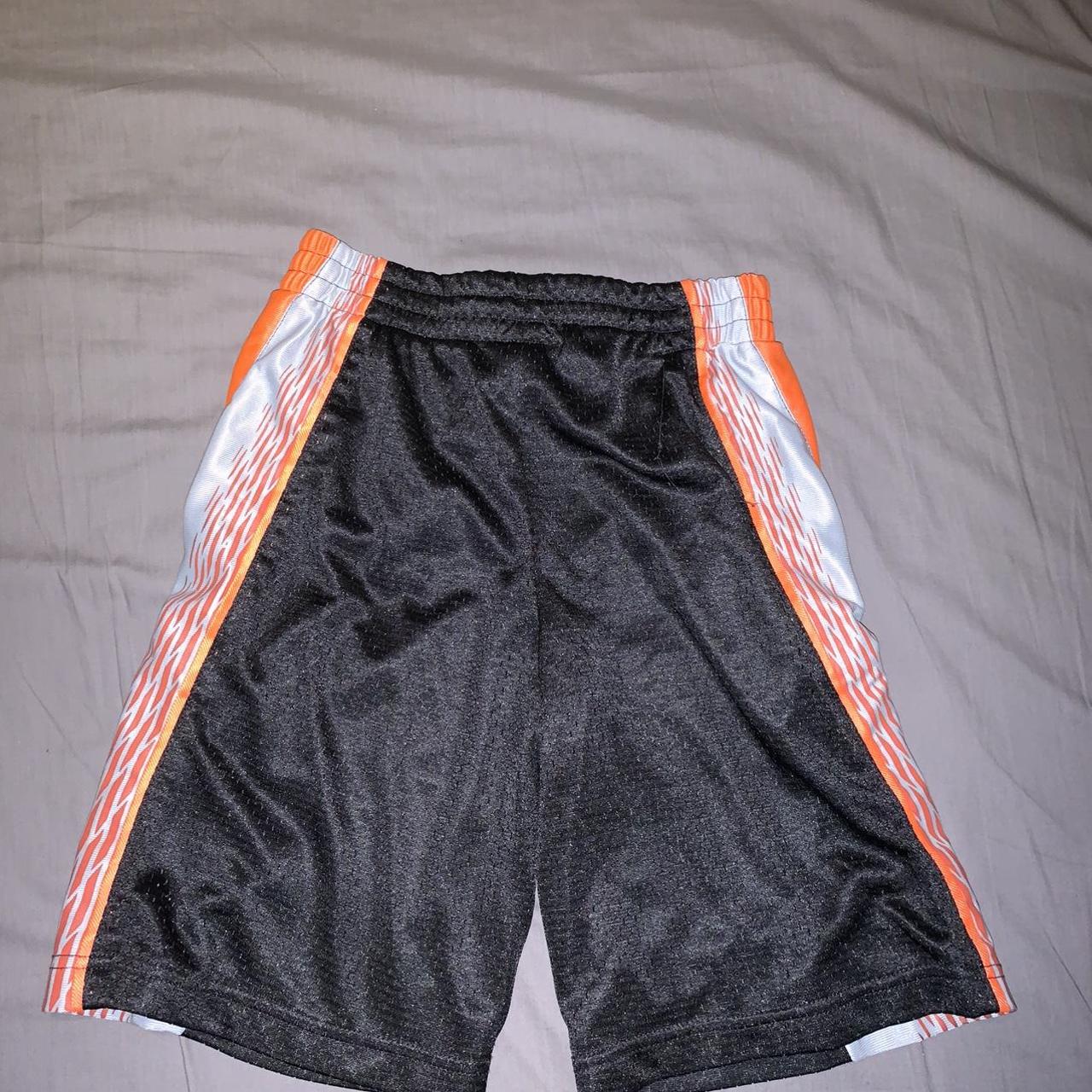 ASICS Men's Black and Orange Shorts | Depop