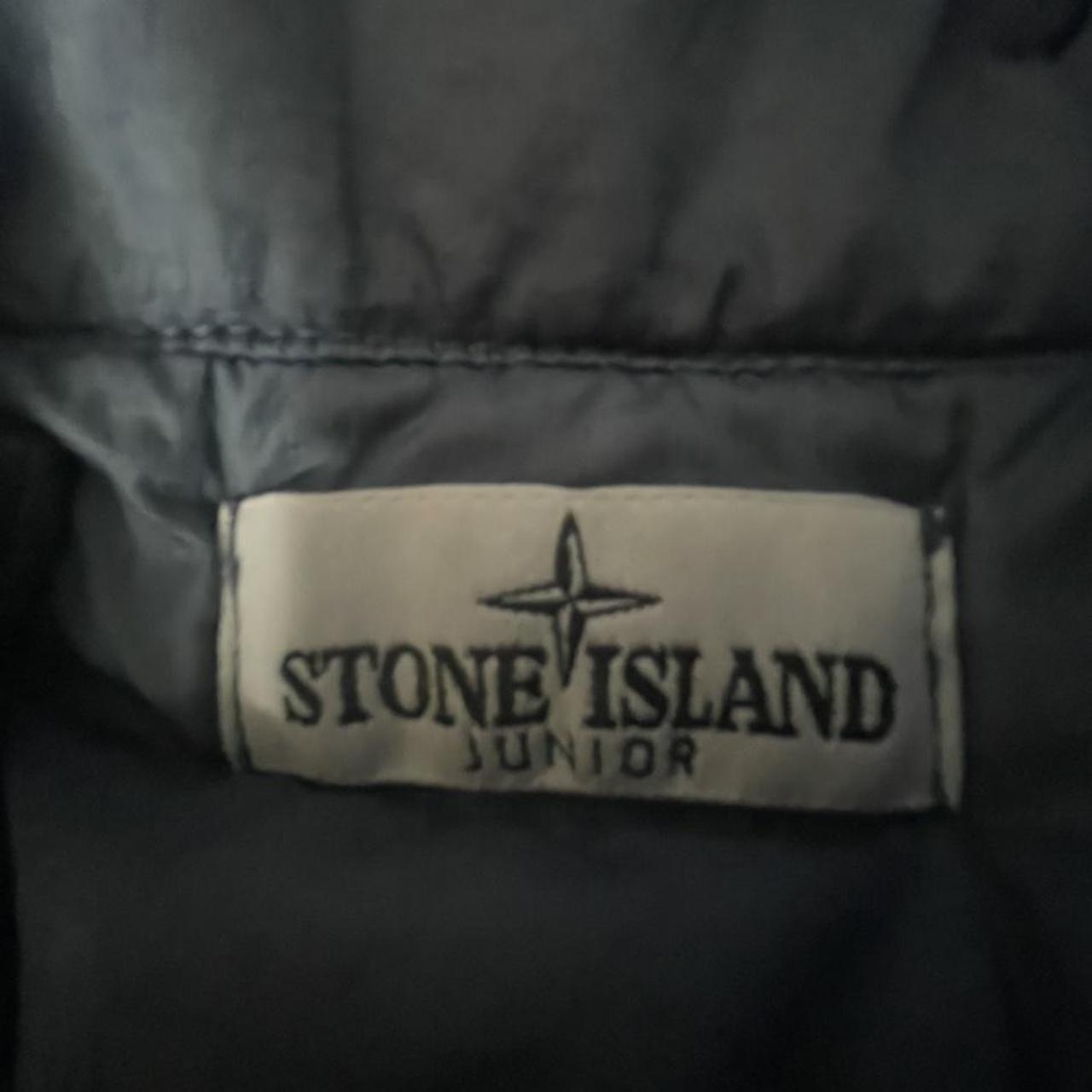 Stone Island Blue and Navy Coat | Depop