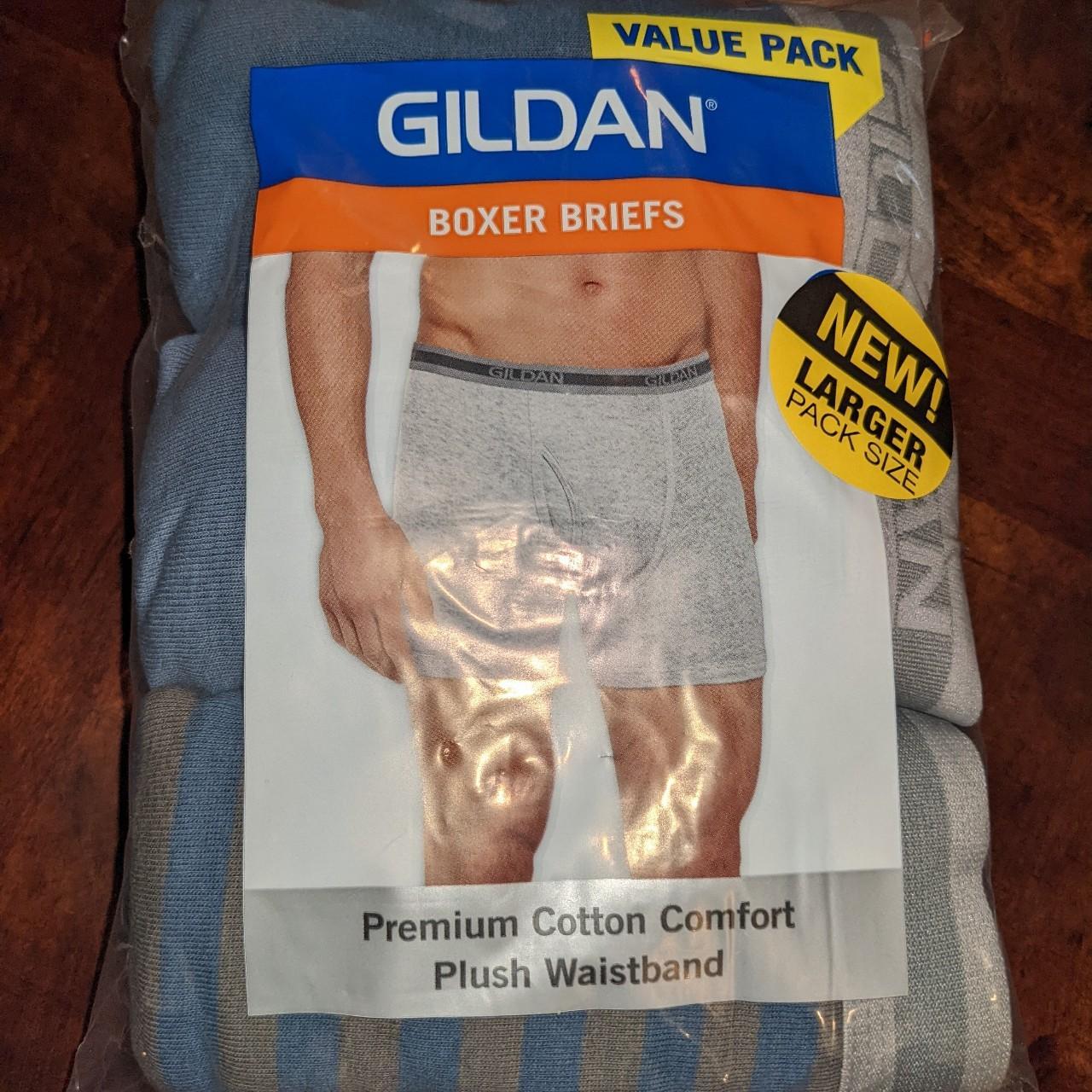 Men's Gildan boxer briefs size 2XL, 4 pack brand new - Depop