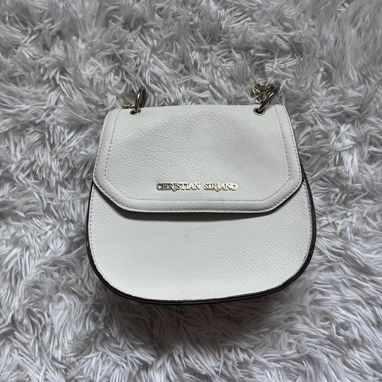 Christian siriano white online purse