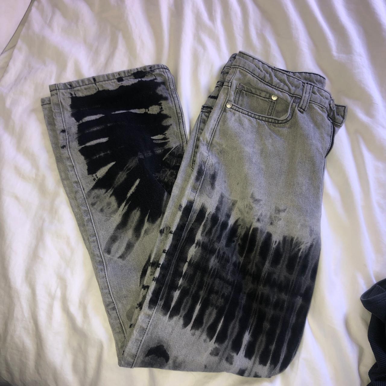 Weekday Women's Black and Grey Jeans Depop