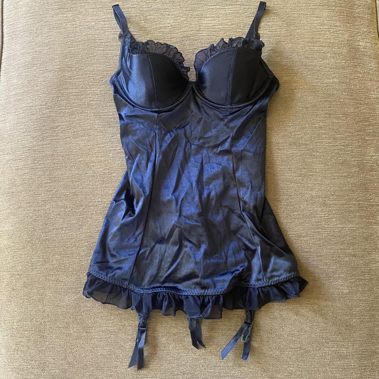Victoria's Secret Lingerie Bag Black Satin Sexy Little Things Bras  Panties NEW