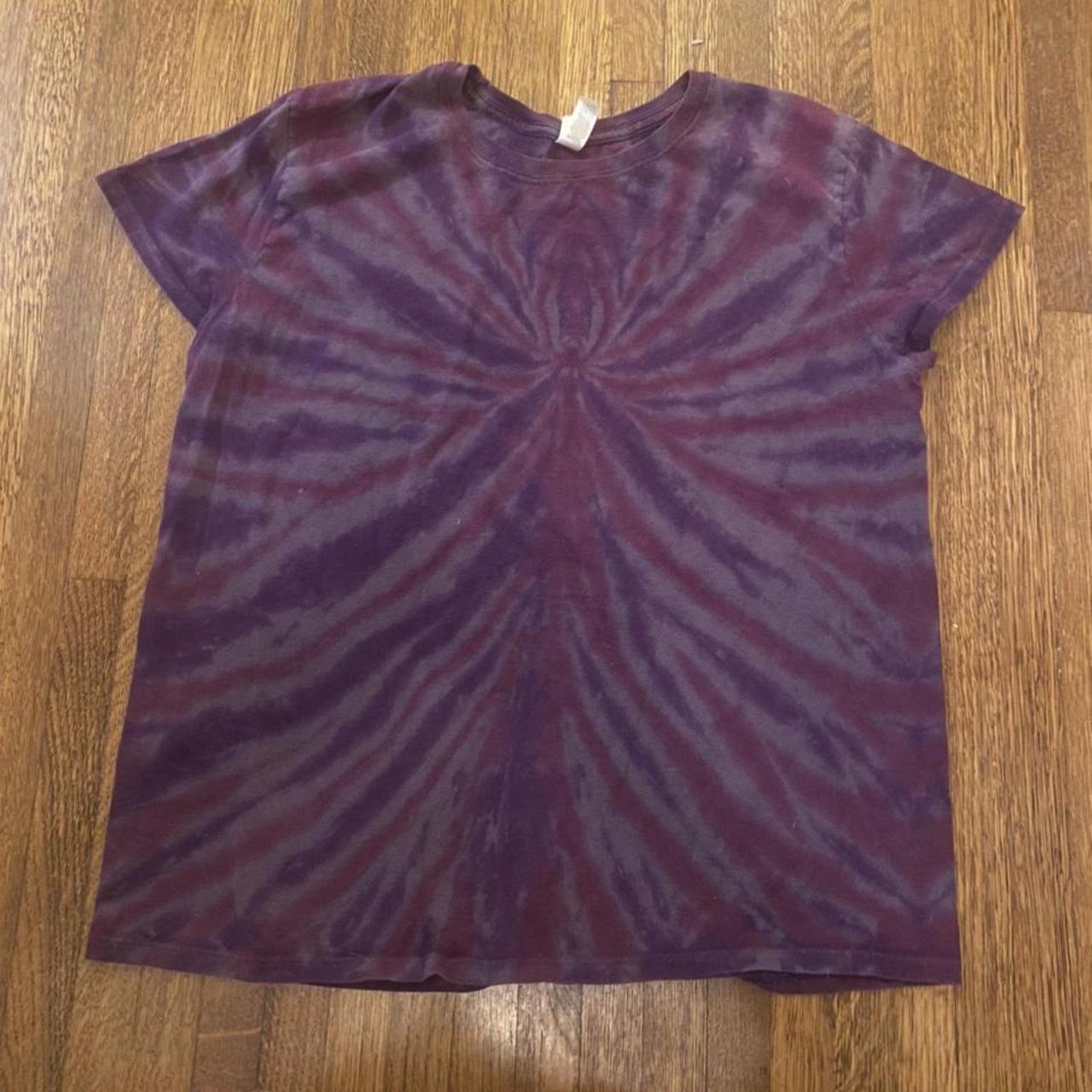 mens purple tie dye shirt