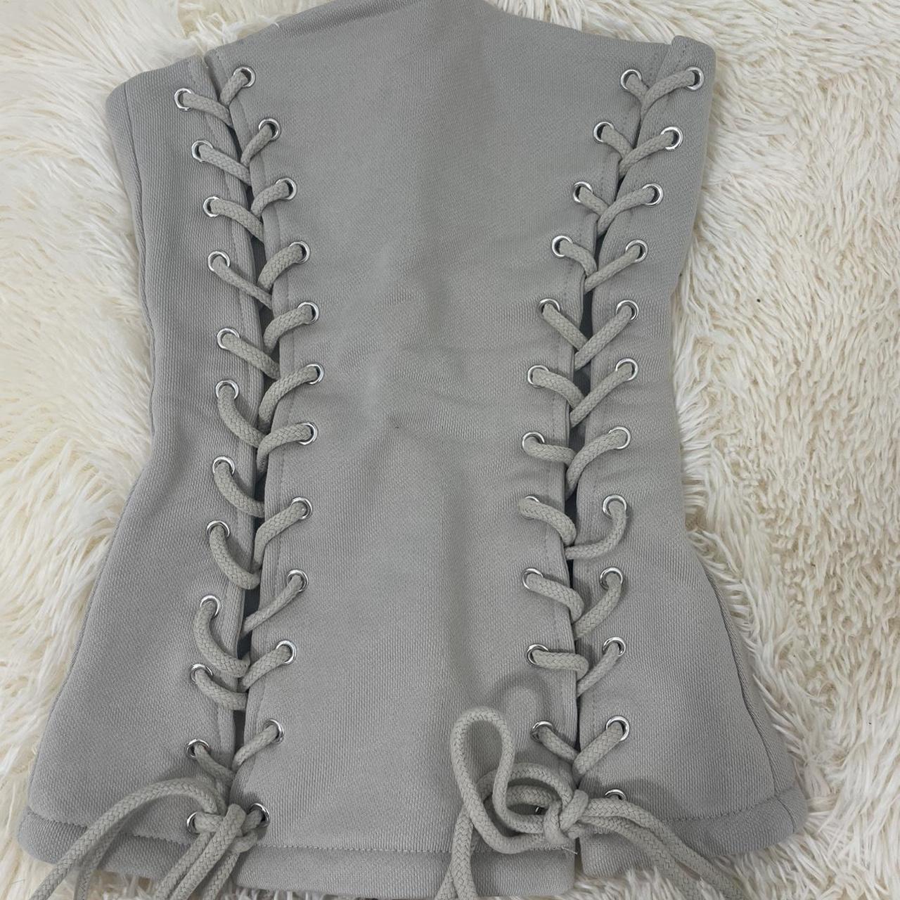 HIDDEN CULT Wynn Laced Up Taupe Corset🖤- Taupe... - Depop