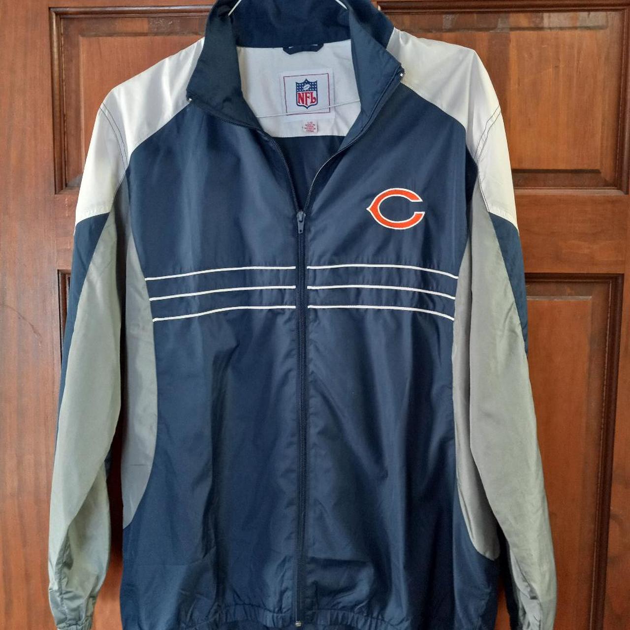 chicago bears windbreaker jacket