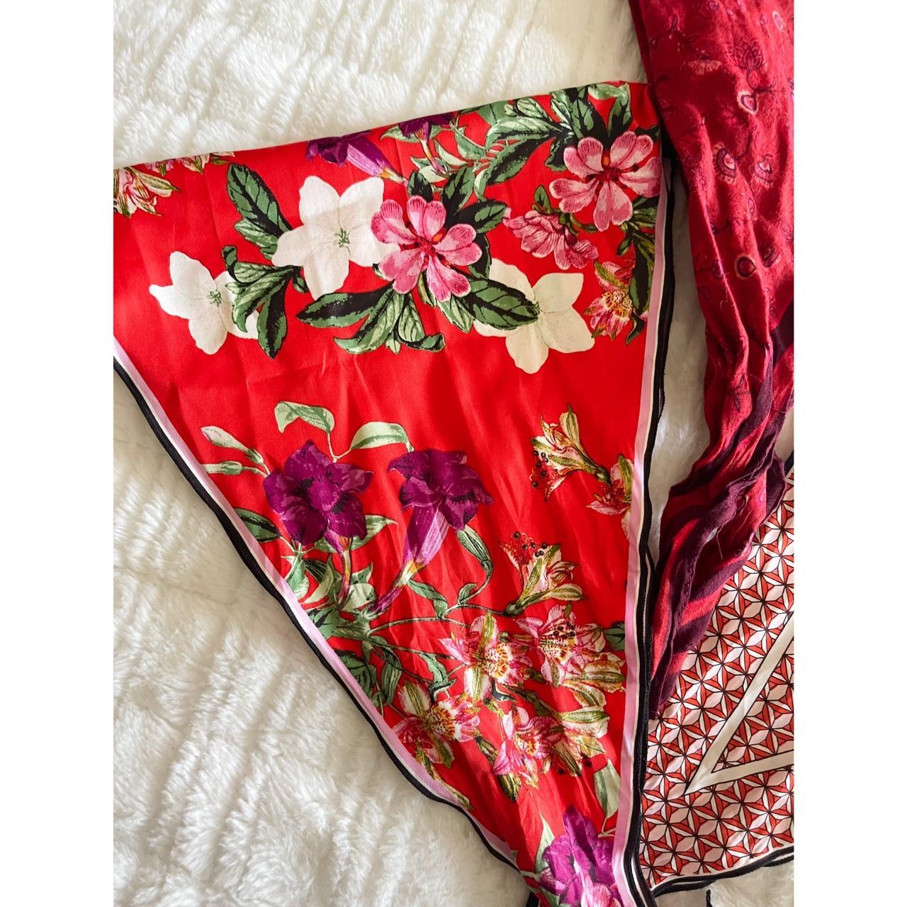 H&M Women's Red and White Hairaccessories Depop