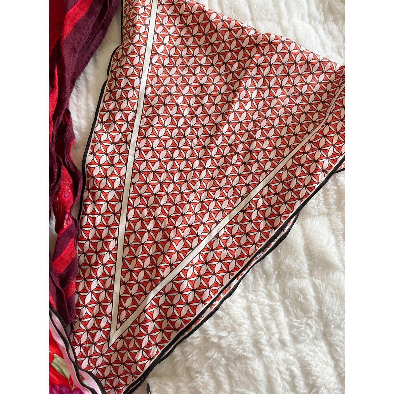 H&M Women's Red and White Hairaccessories Depop