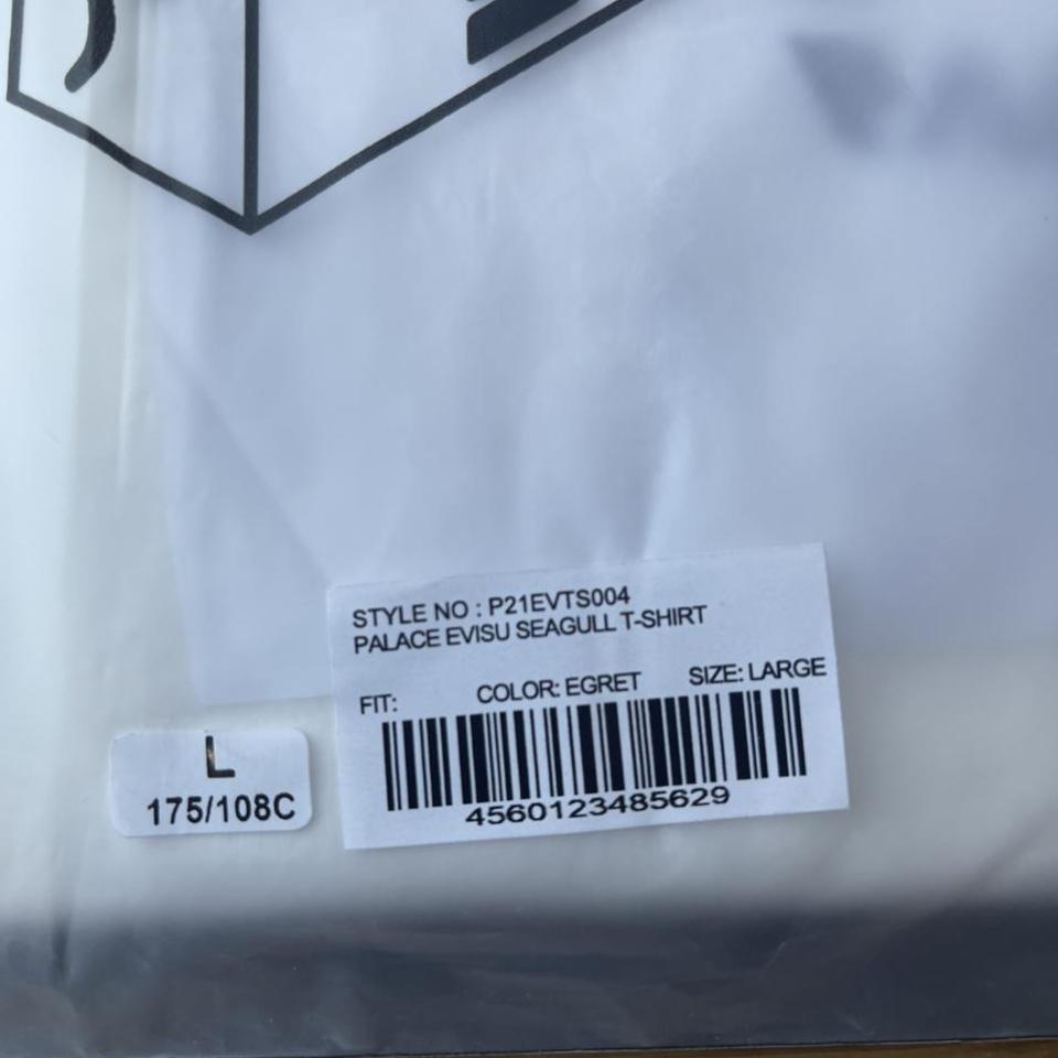 Palace Evisu Seagull T-shirt White Size L Brand... - Depop