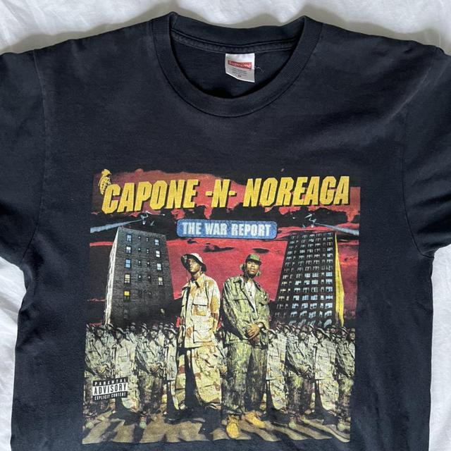 Supreme the war report Capone-n-Noreaga CNN tee... - Depop