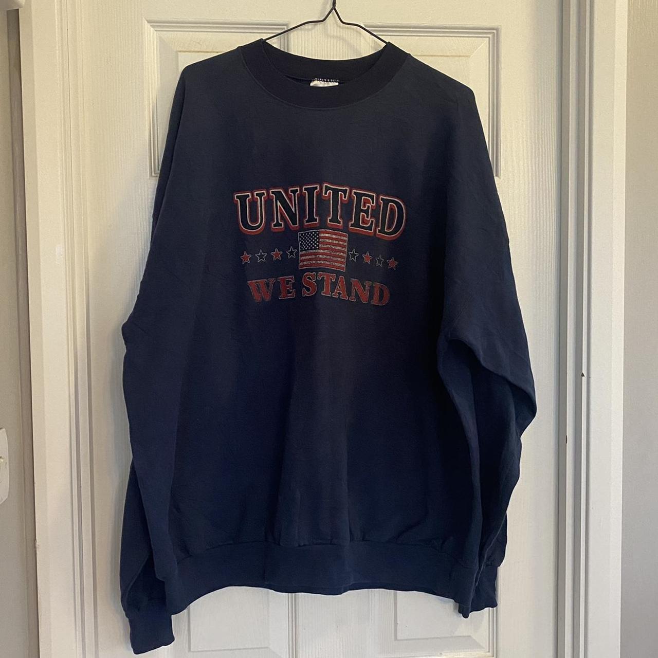 UNITED - WE STAND 🇺🇸 vintage sweatshirt #america... - Depop