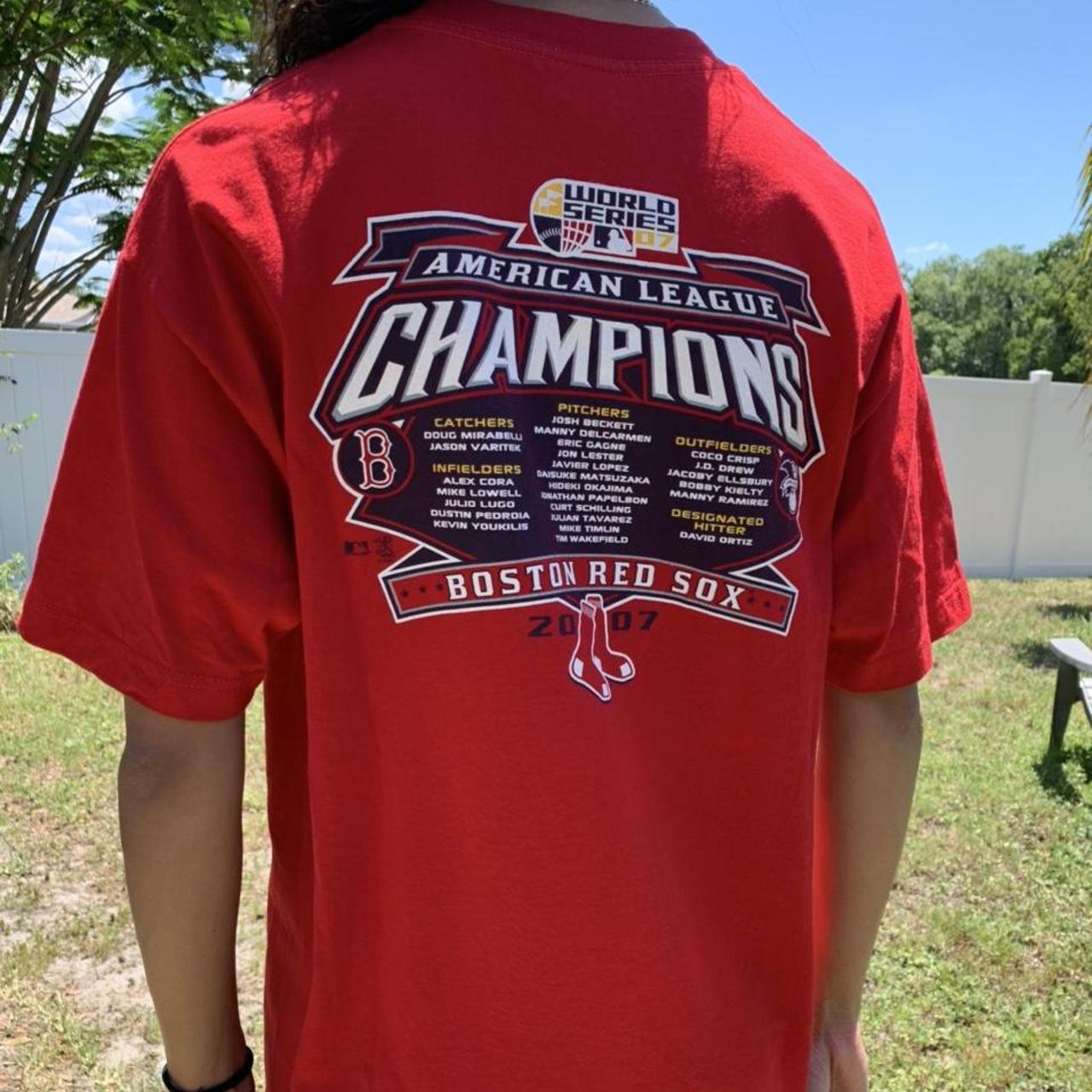 2007 World Series Boston Red Sox Championship Tee - Depop