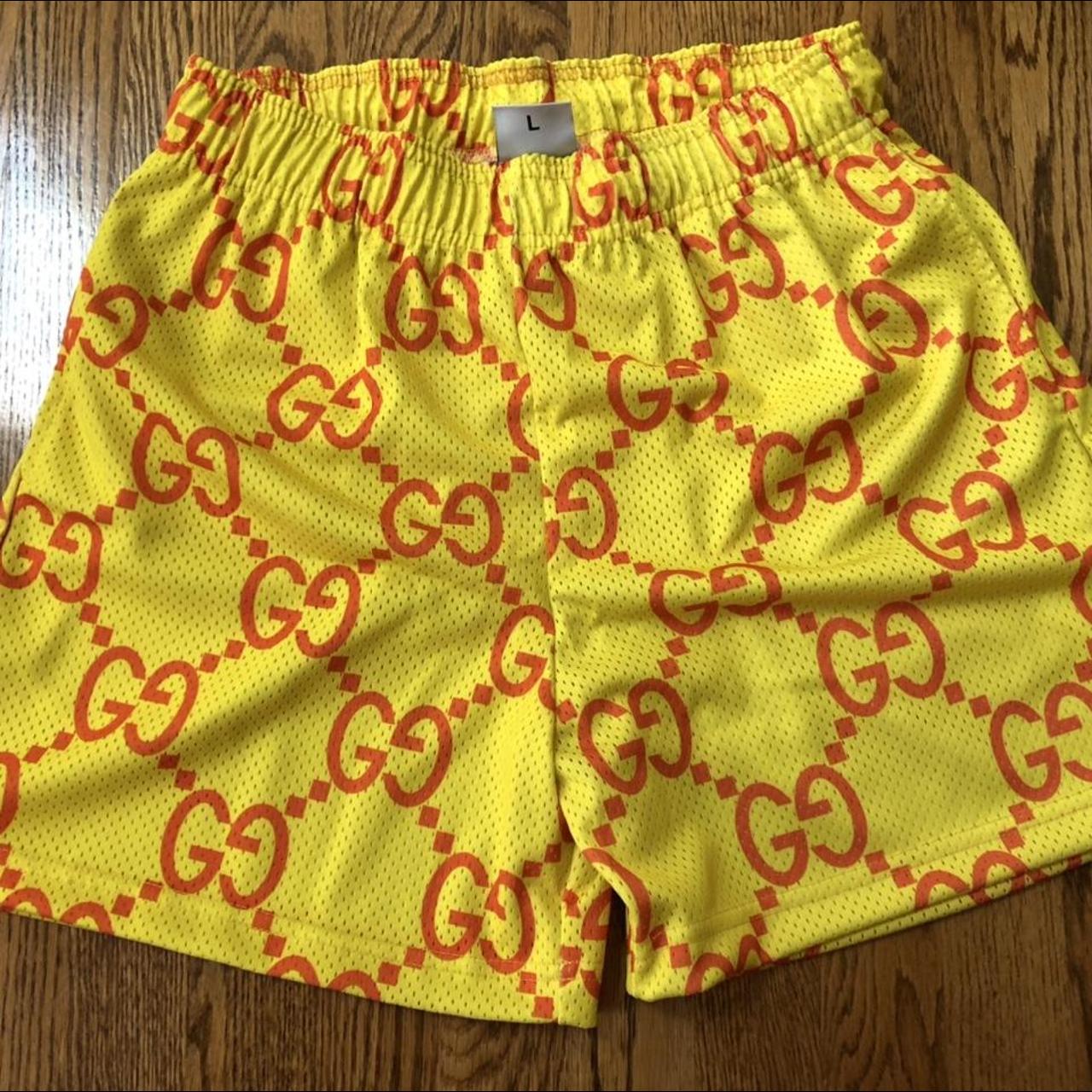 Bravest Studios, Shorts, Bravest Studios Mens Purple Yellow Lv Monogram  Shorts Size Large