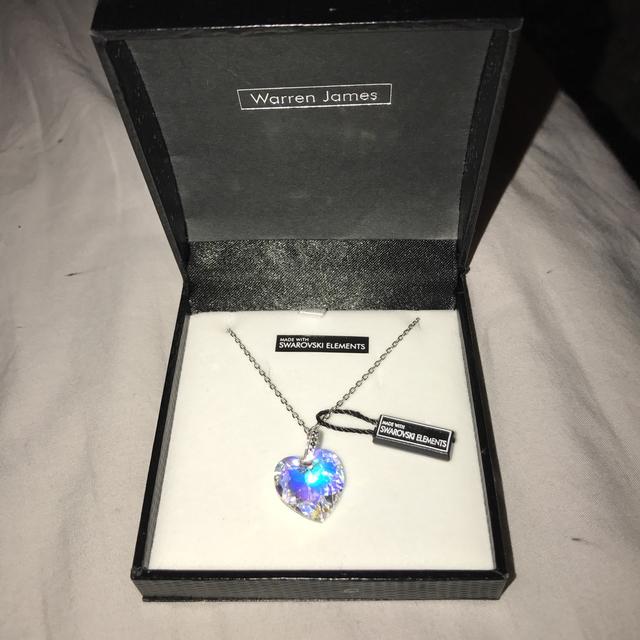 warren james swarovski heart necklace