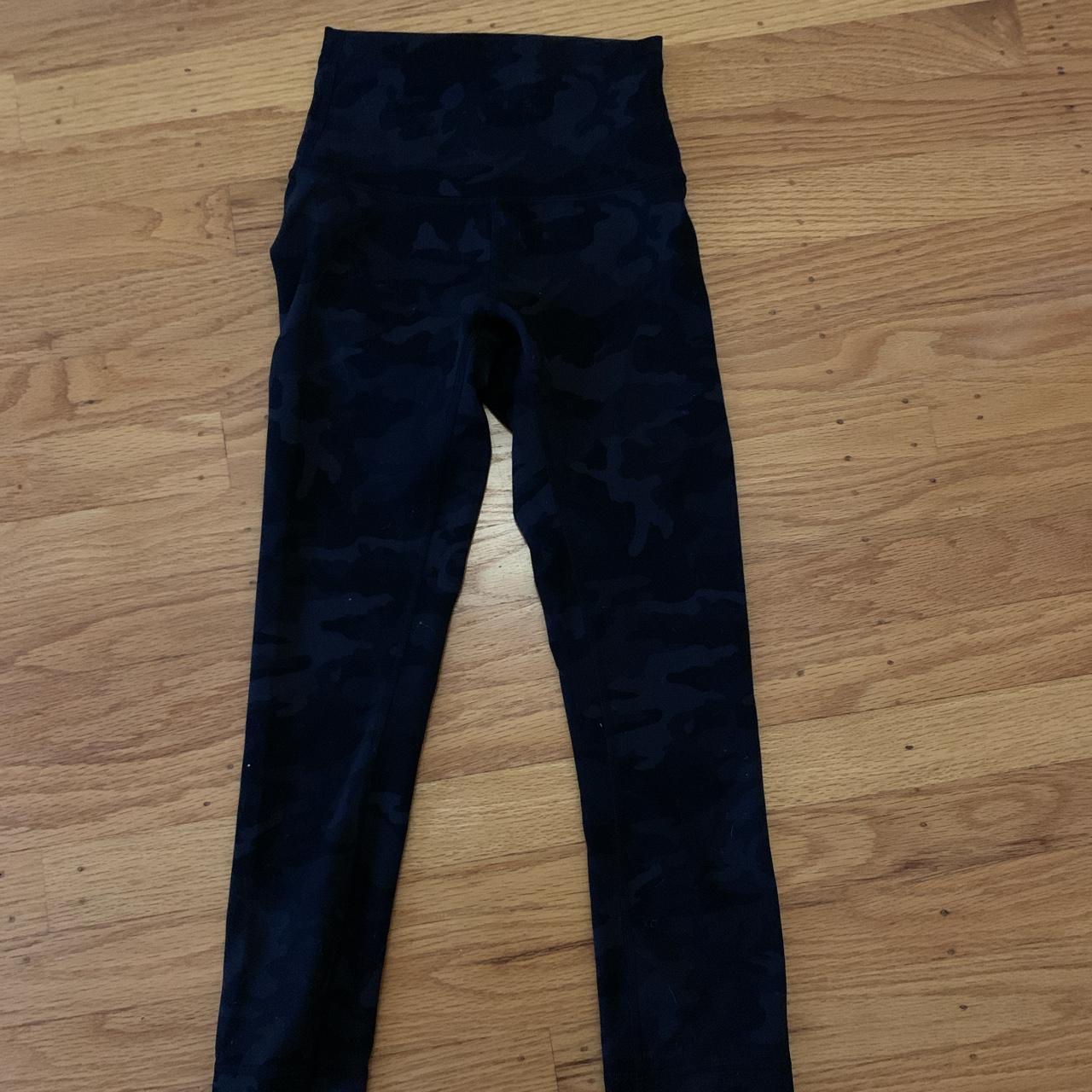 Black camo Lululemon leggings. super comfortable. - Depop