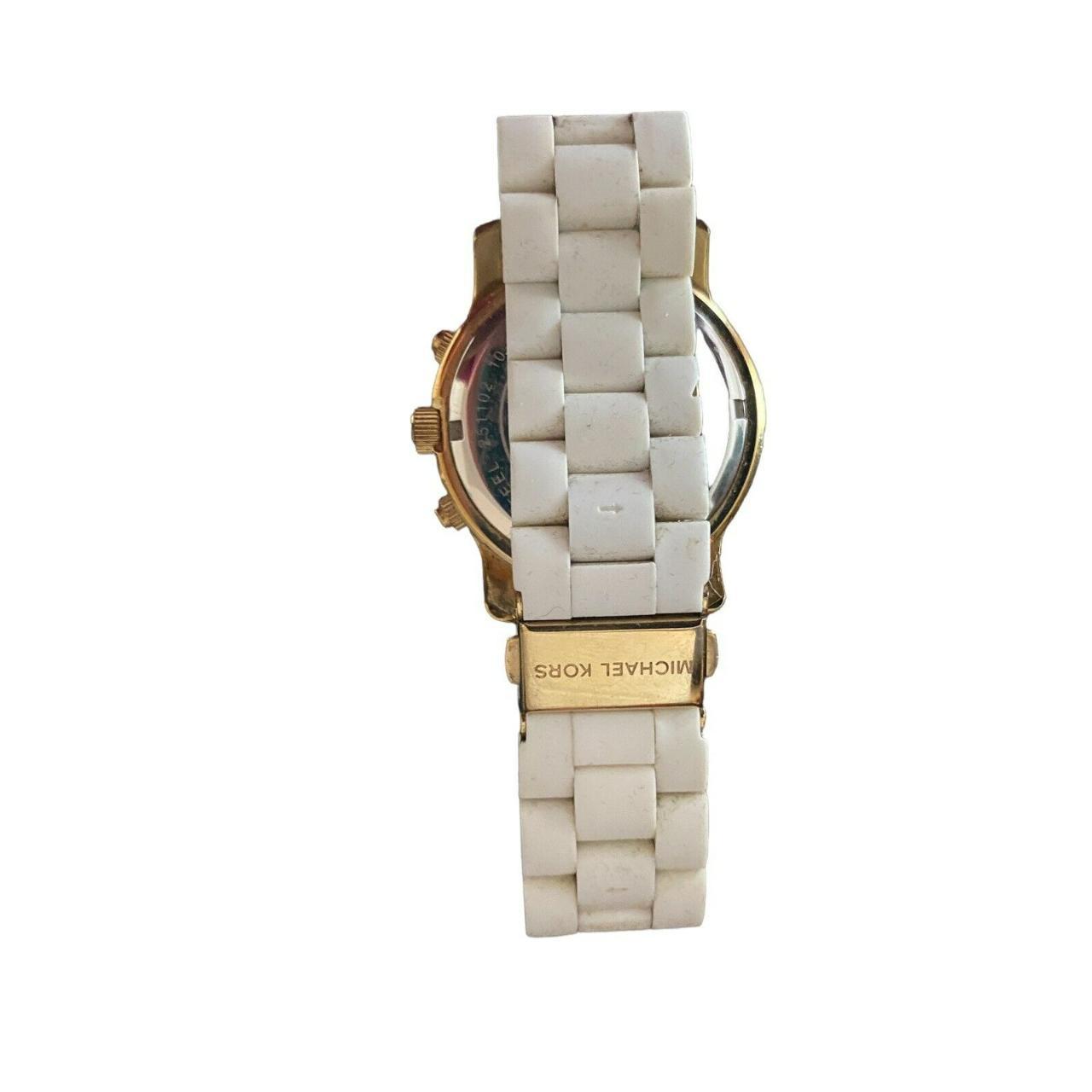 MICHAEL KORS Runway MK5145 White Dial Lady's Watch... - Depop