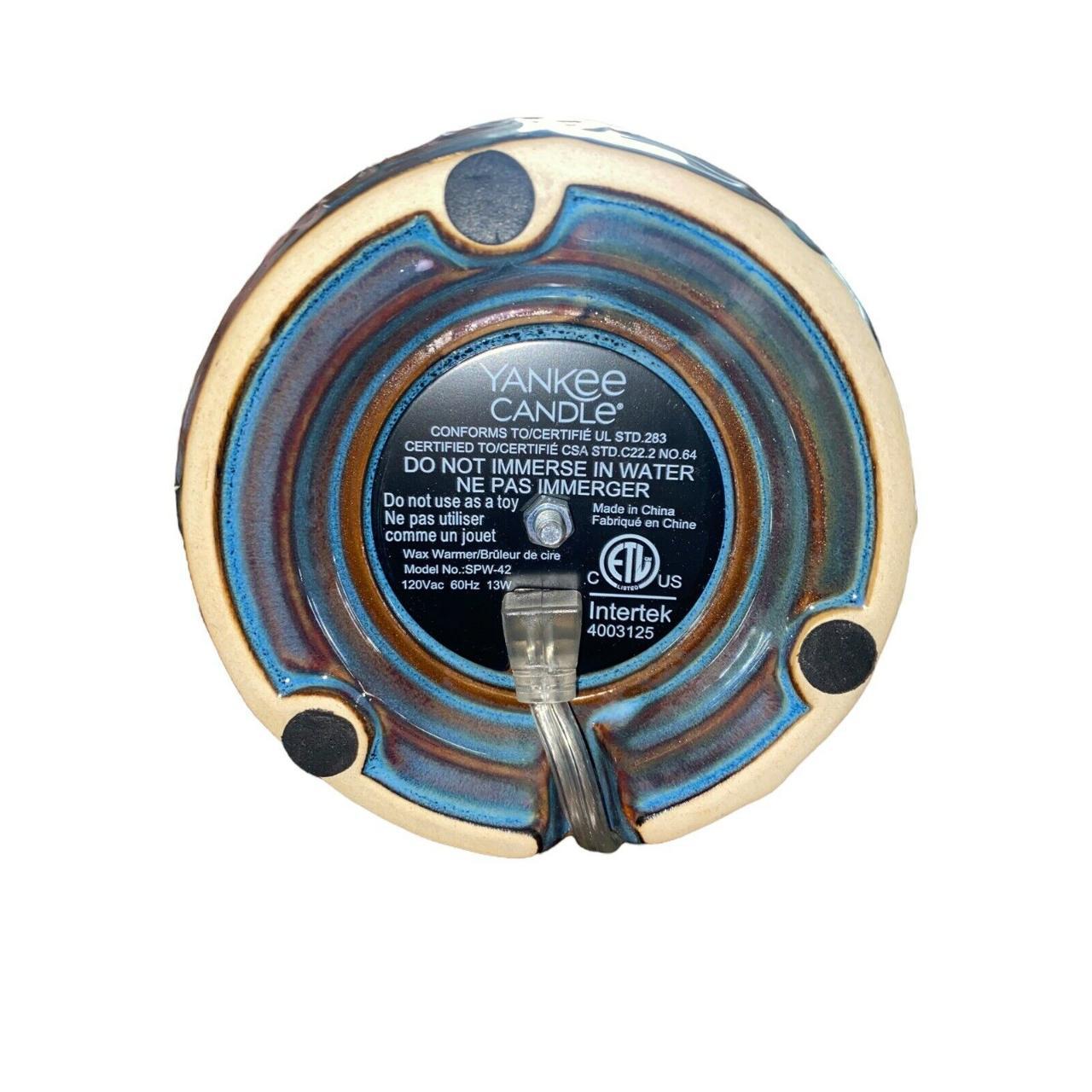 Yankee Candle Wax Warmer Model SPW42 Blue & Brown... Depop