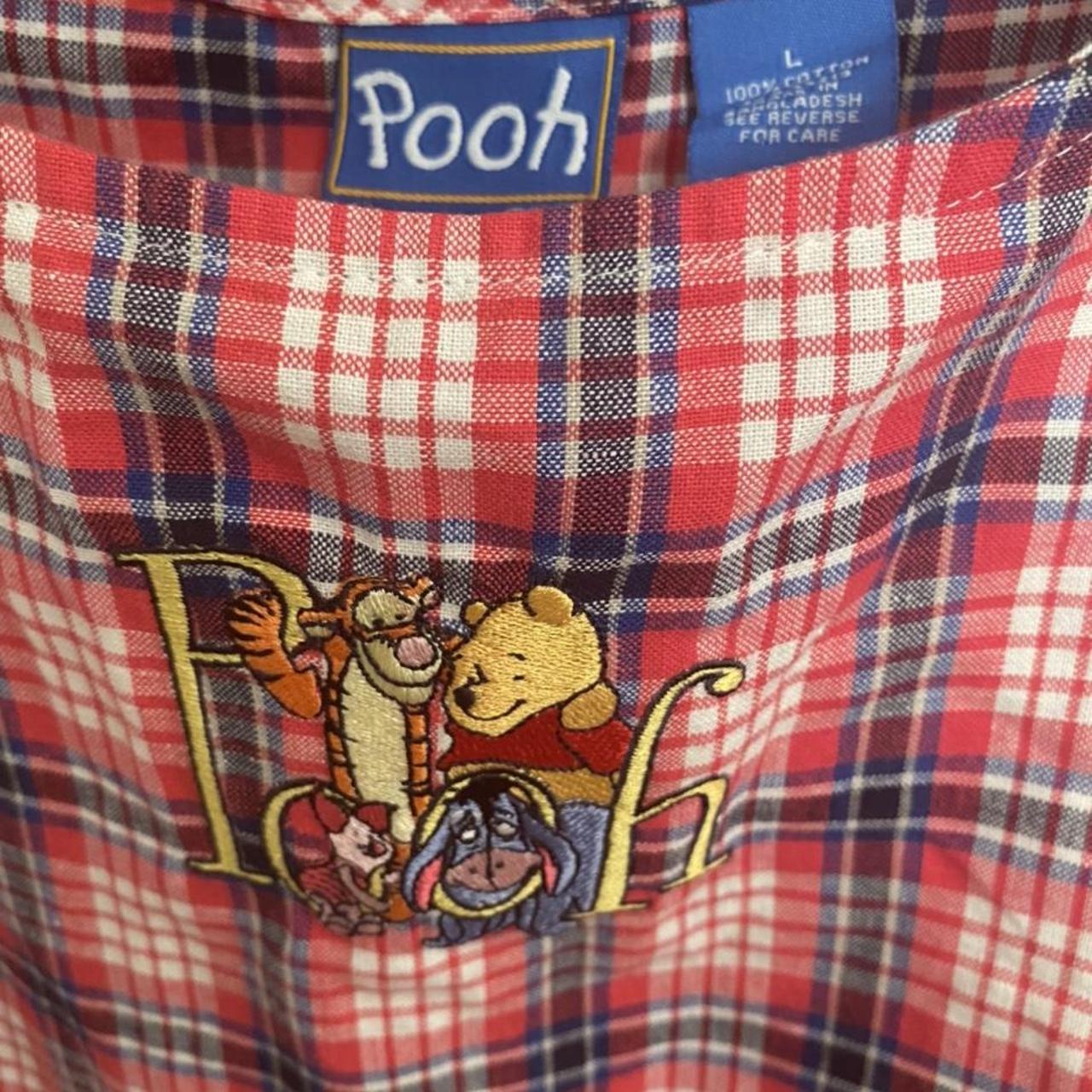 vintage disney winnie the pooh plaid dress. brand... - Depop