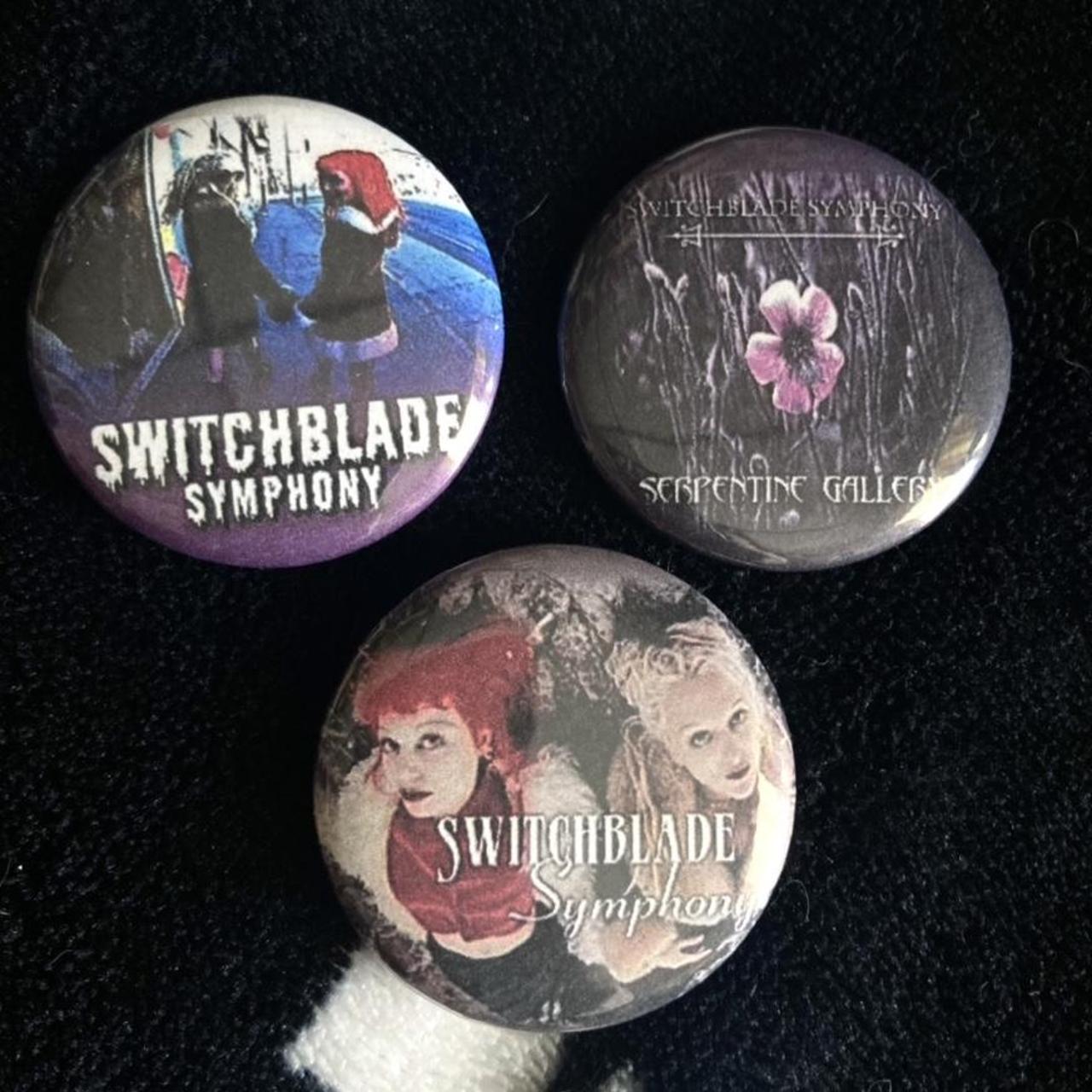 switchblade symphony goth band pins! the price... - Depop
