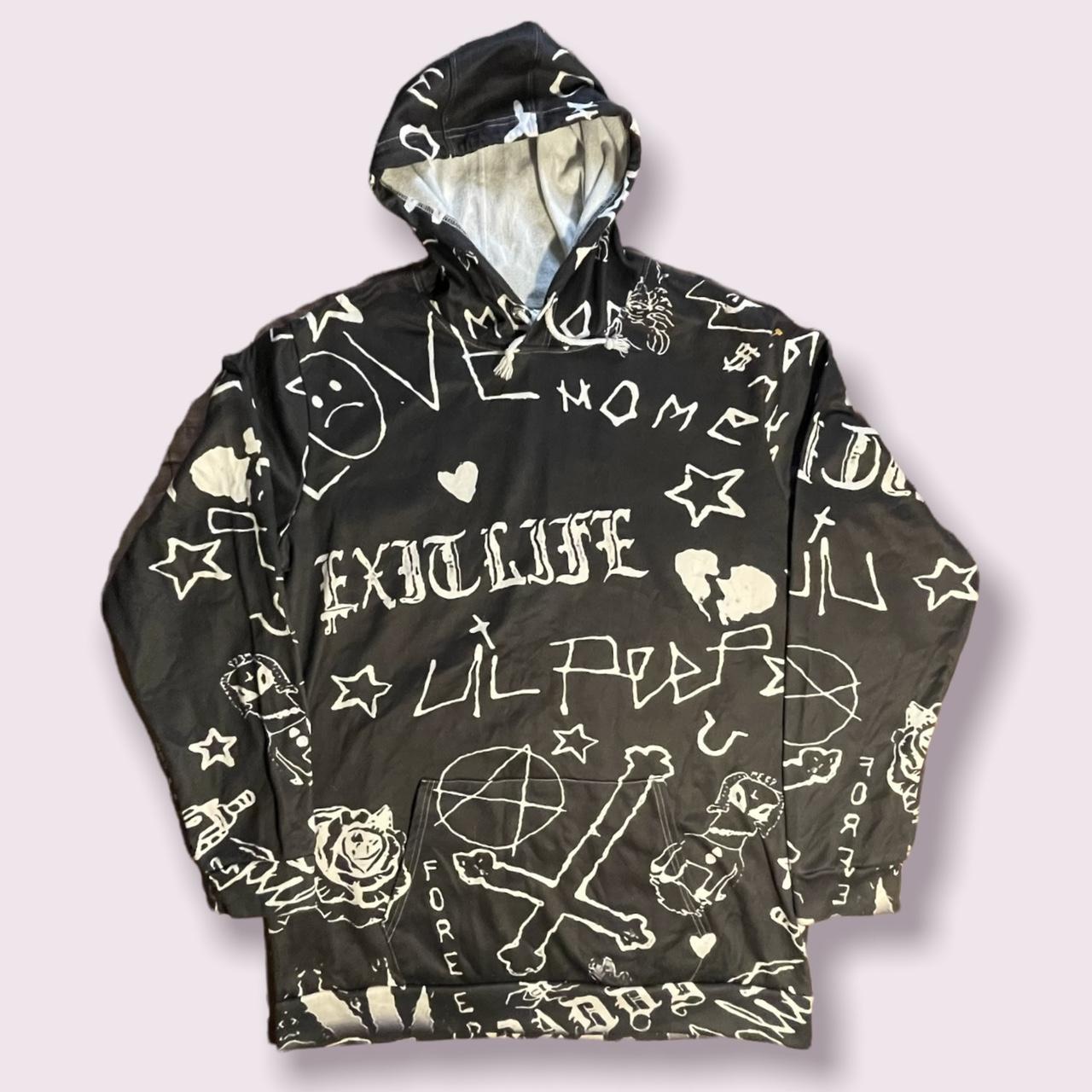 White lil best sale peep hoodie