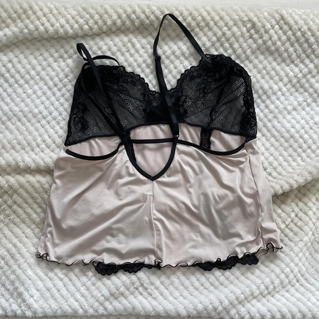 90’s lingerie lace cropped tank Super comfy and... - Depop