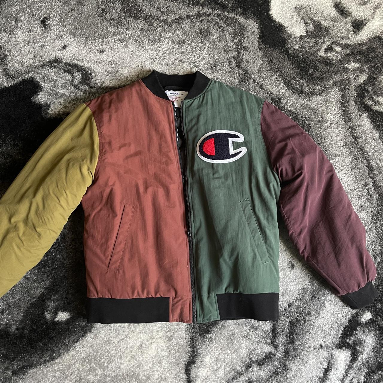 Supreme x champion color blocked jacket online