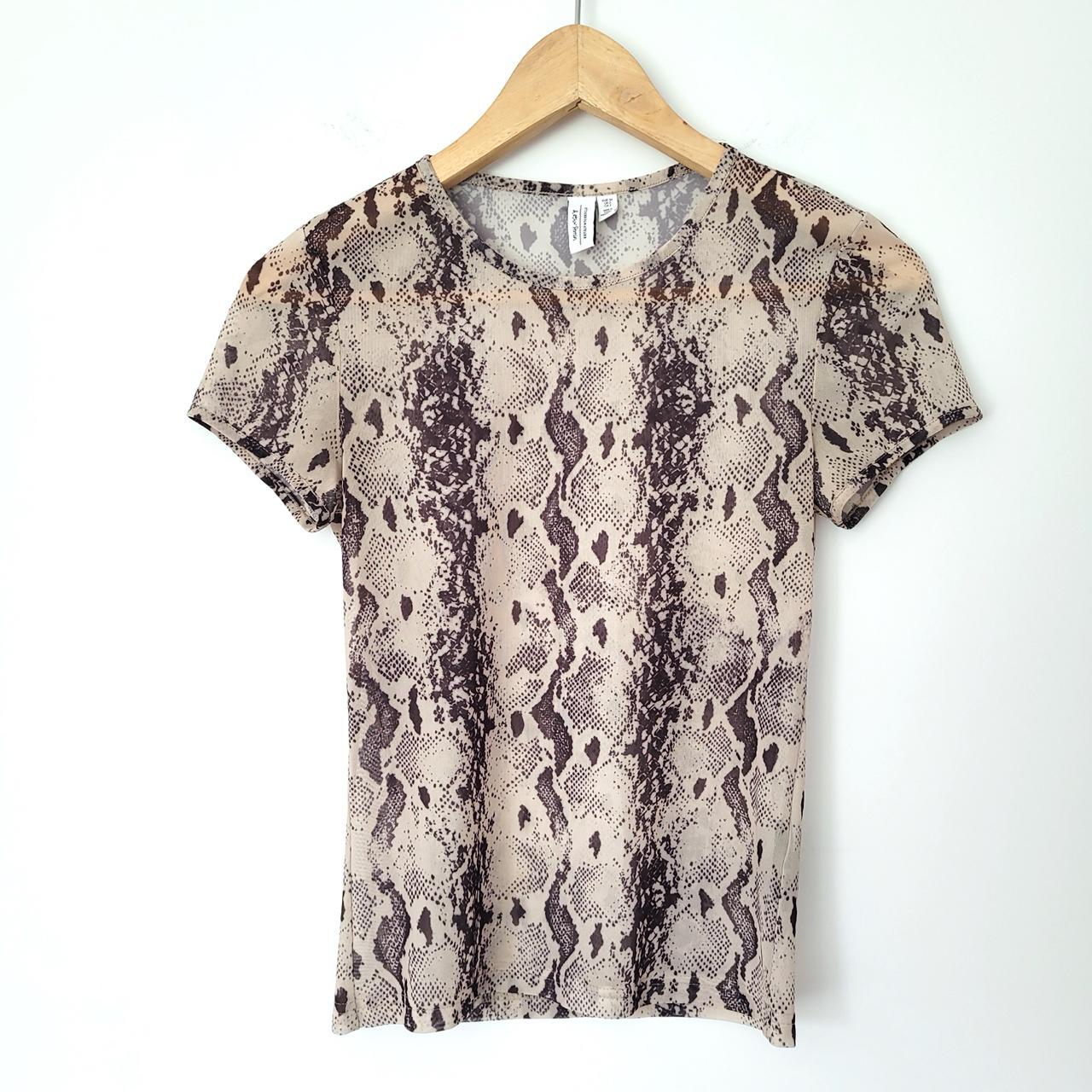 sheer snakeskin shirt