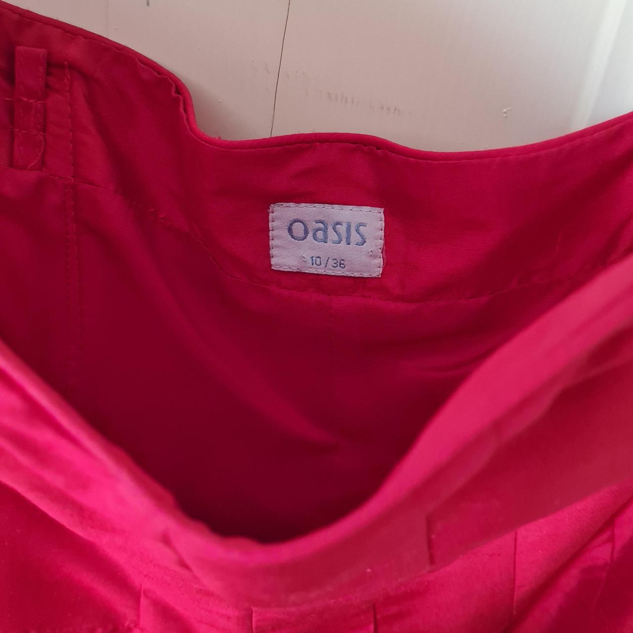 OASIS DRESS Beautiful red dress, size 10 from... Depop