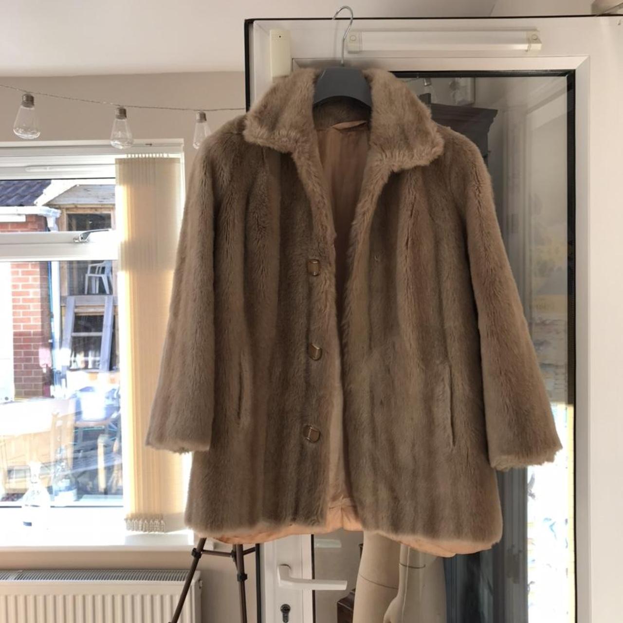 Vintage Tissavel of France faux fur coat • 60s/70s •...
