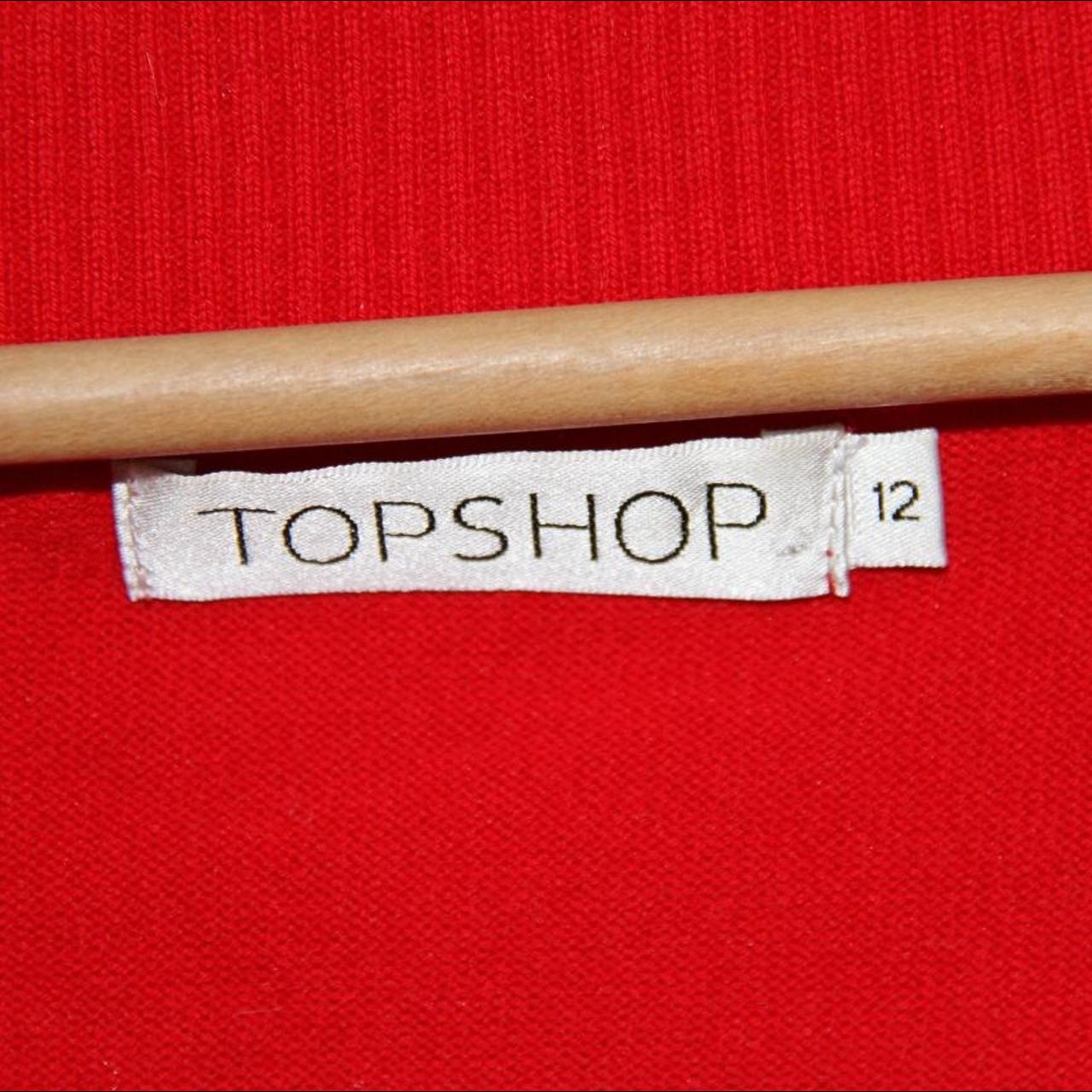 RED TOPSHOP TOP! Cute modern topshop jumper with... - Depop