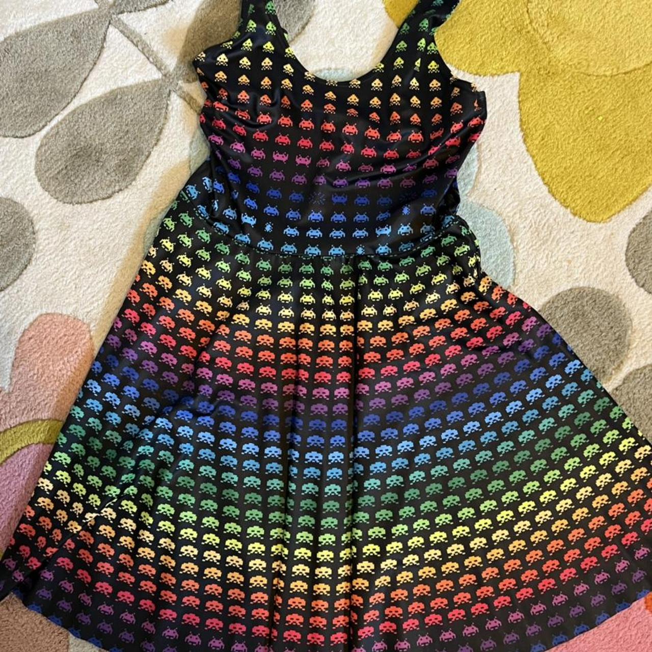 Blackmilk clothing RAINBOW SPACE INVADERS