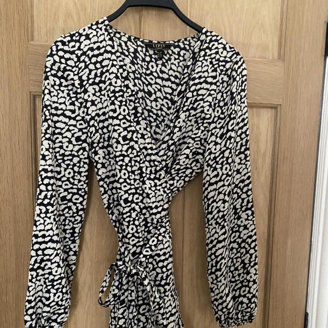 Lipsy Wrap Dress Size 10 Too big for me Depop