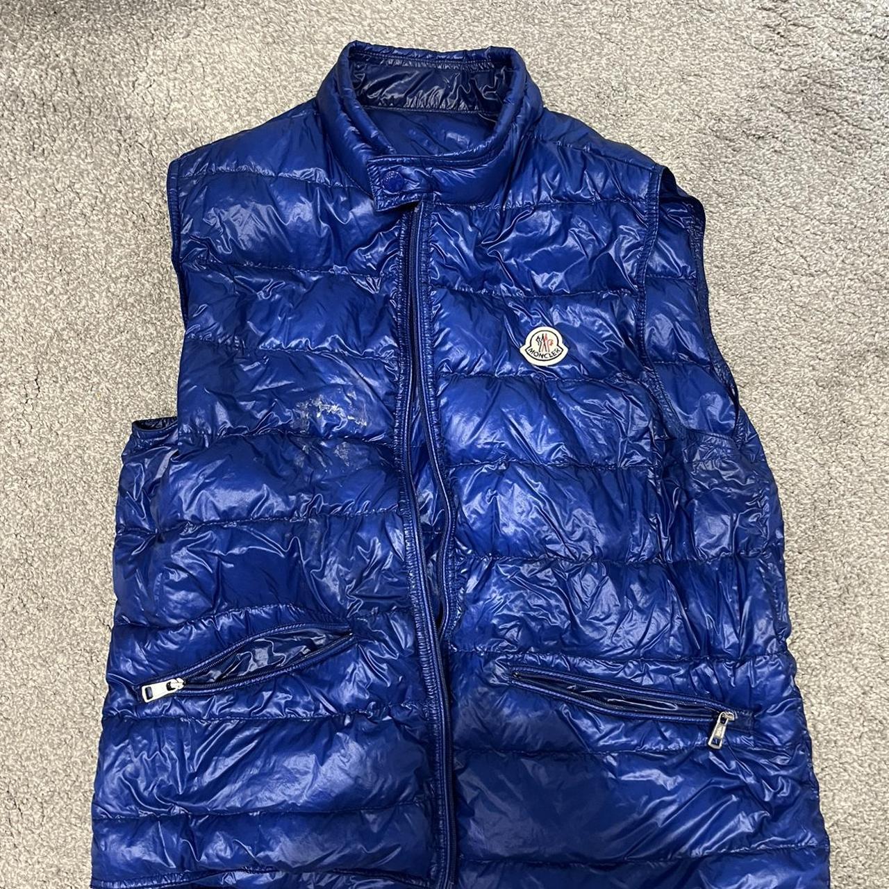 Moncler Men S Blue Gilet Depop