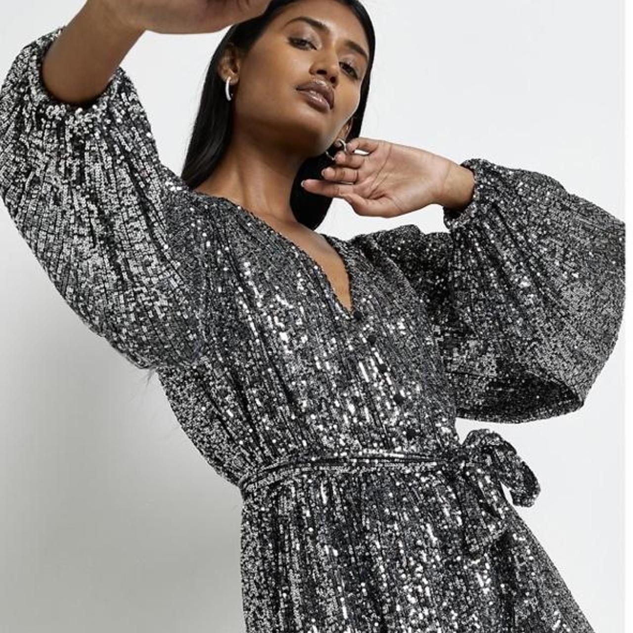 Buy Silver Dresses for Women by Cover Story Online | Ajio.com