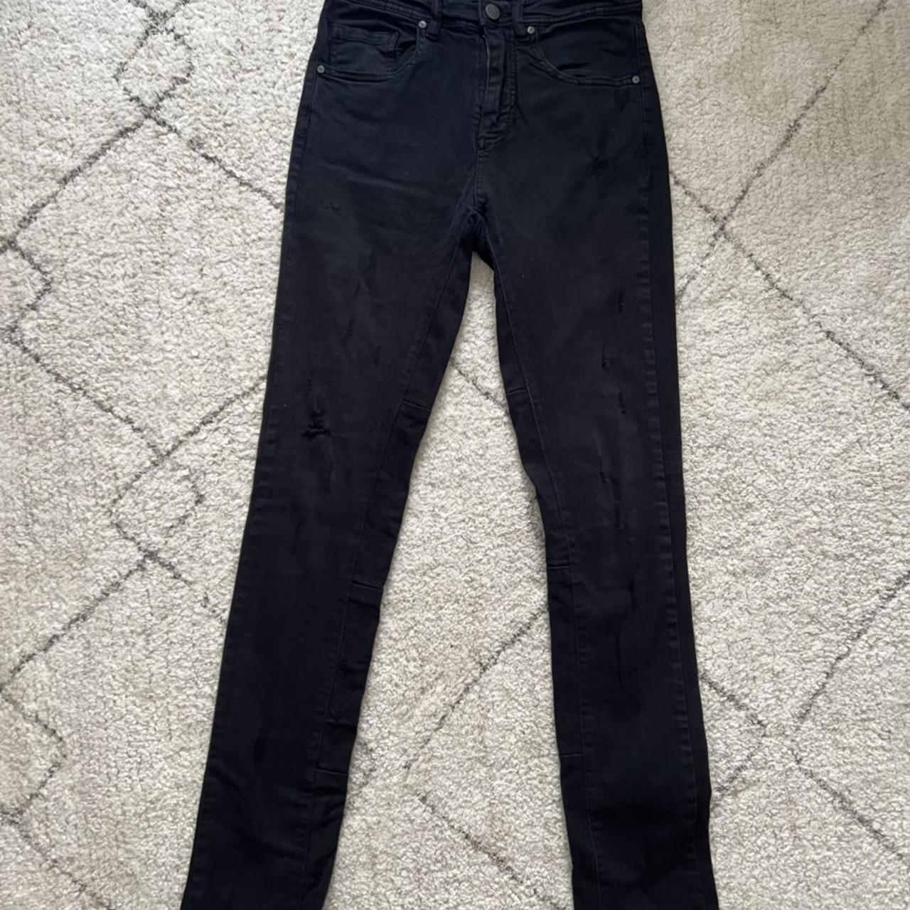 Zara man Ripped black jeans With pockets Size... - Depop