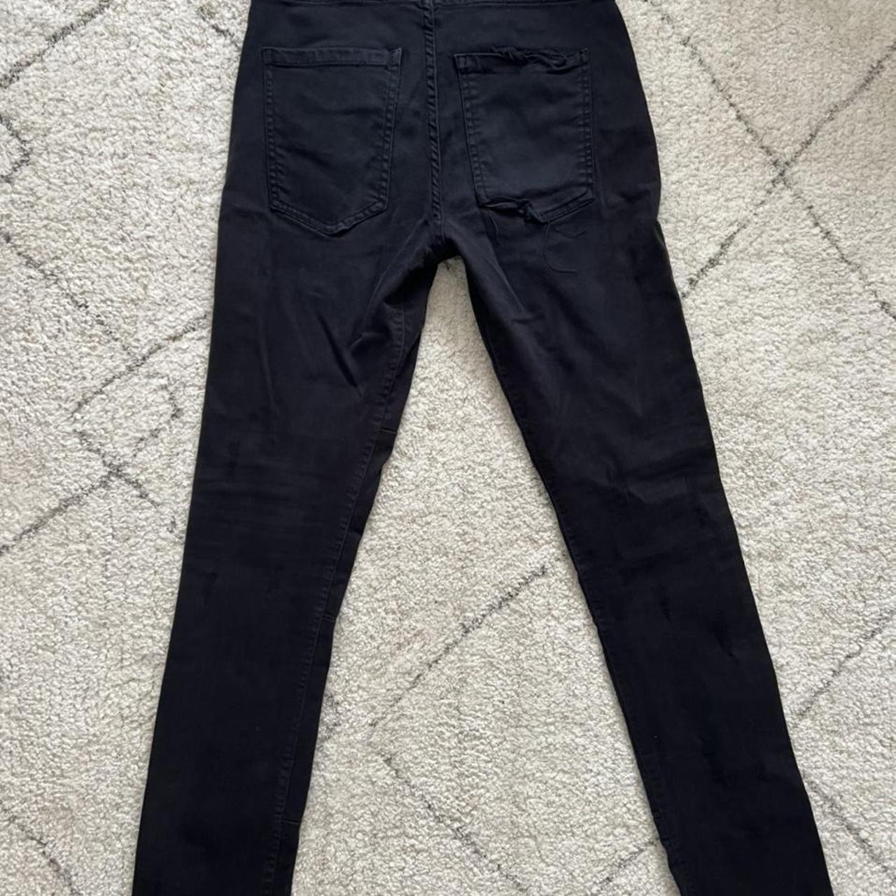 Zara man Ripped black jeans With pockets Size... Depop
