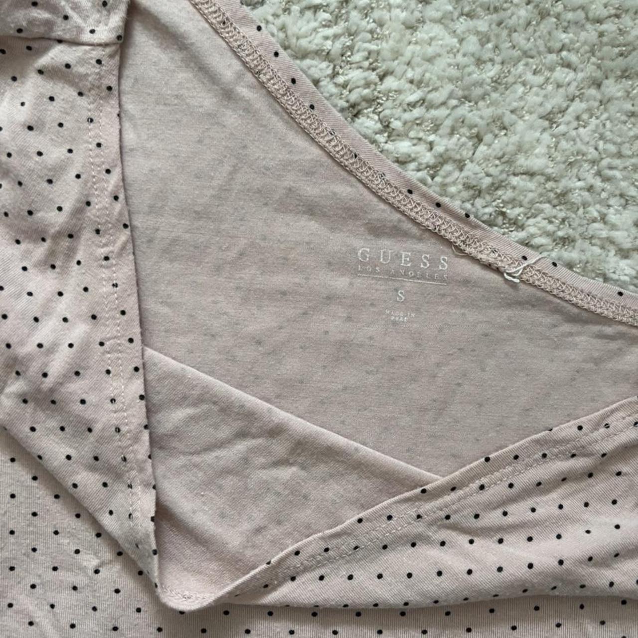 Bodysuit one shoulder long sleeve light pink with... Depop