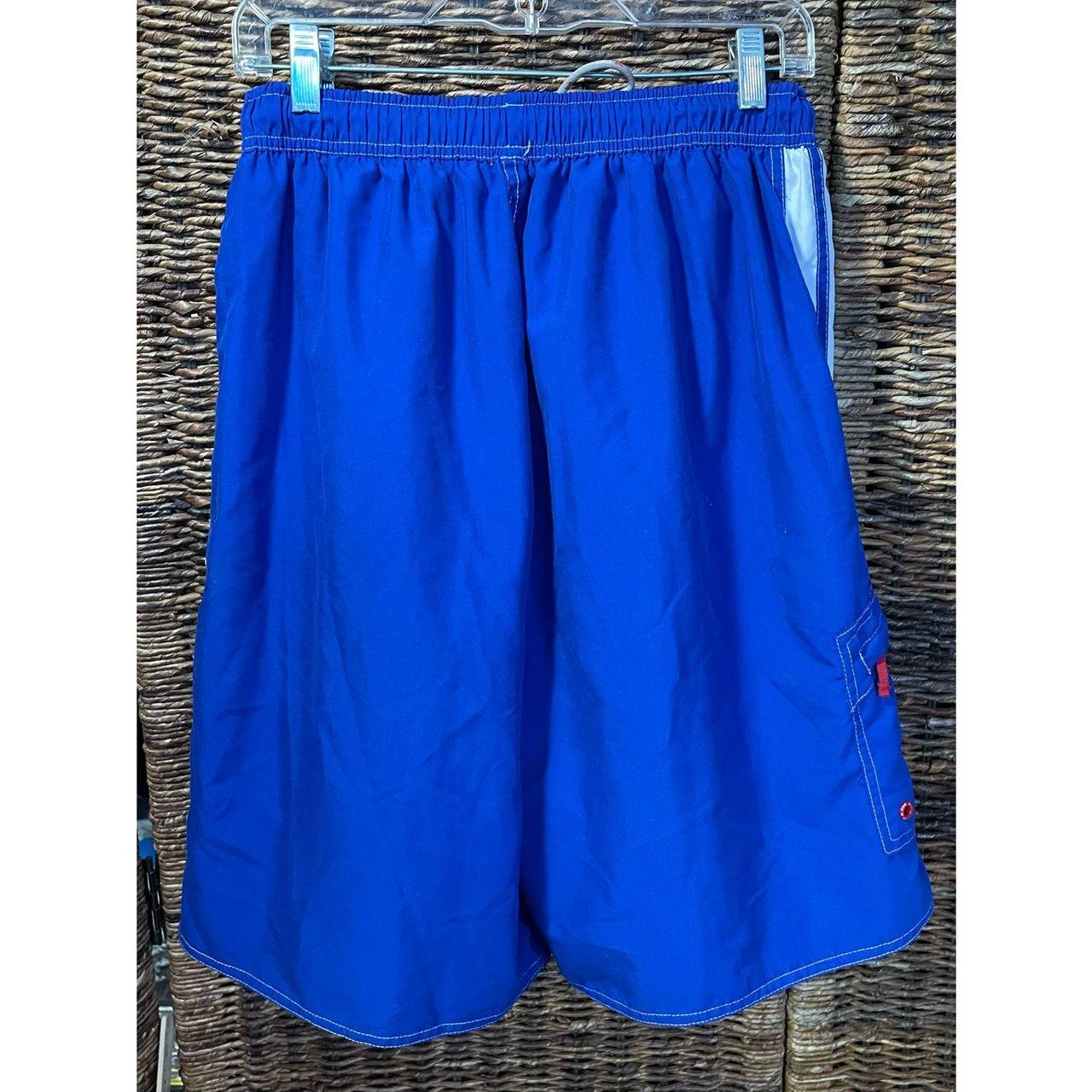 Men's Blue and White Shorts Depop