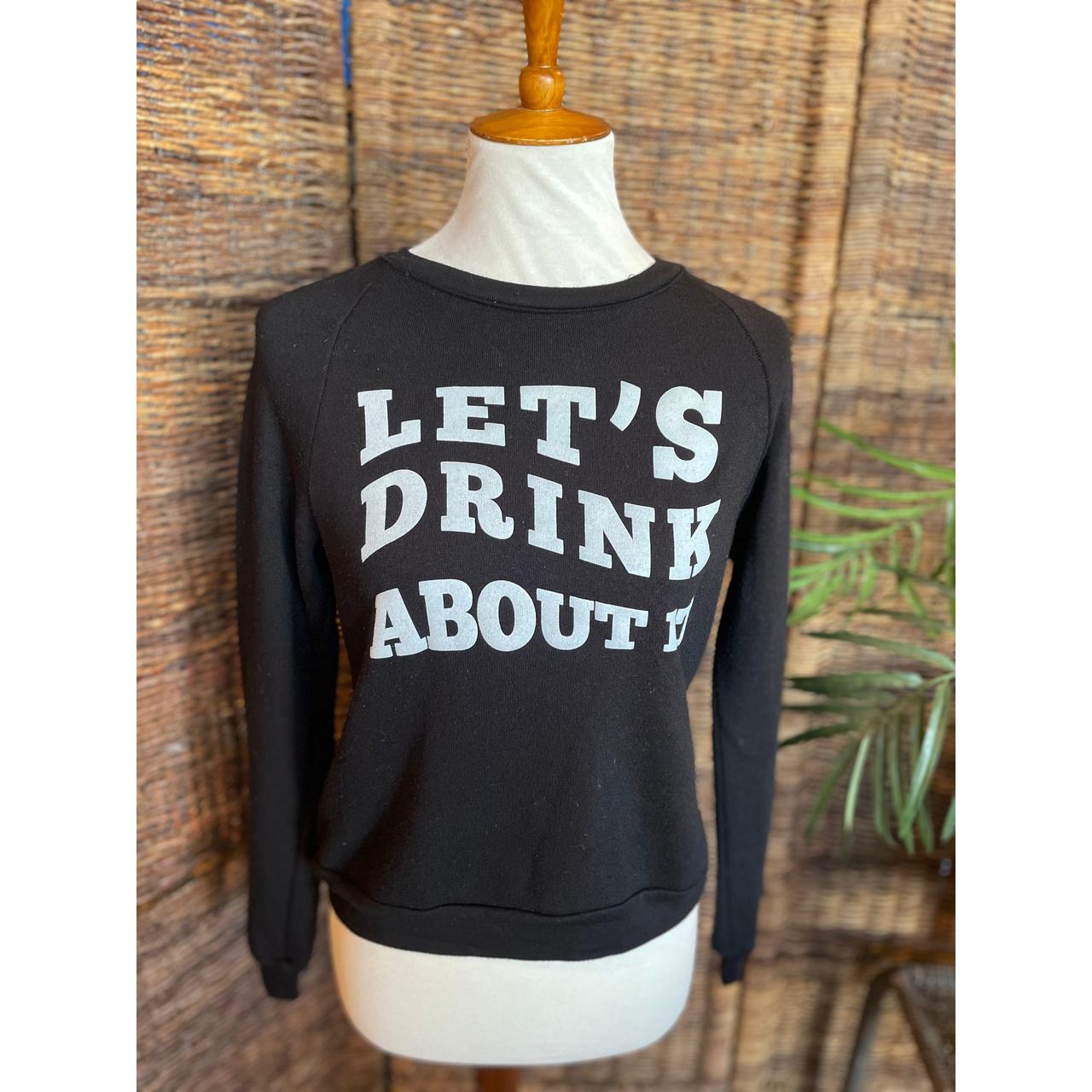 Project Social T Women's Black and White Sweatshirt