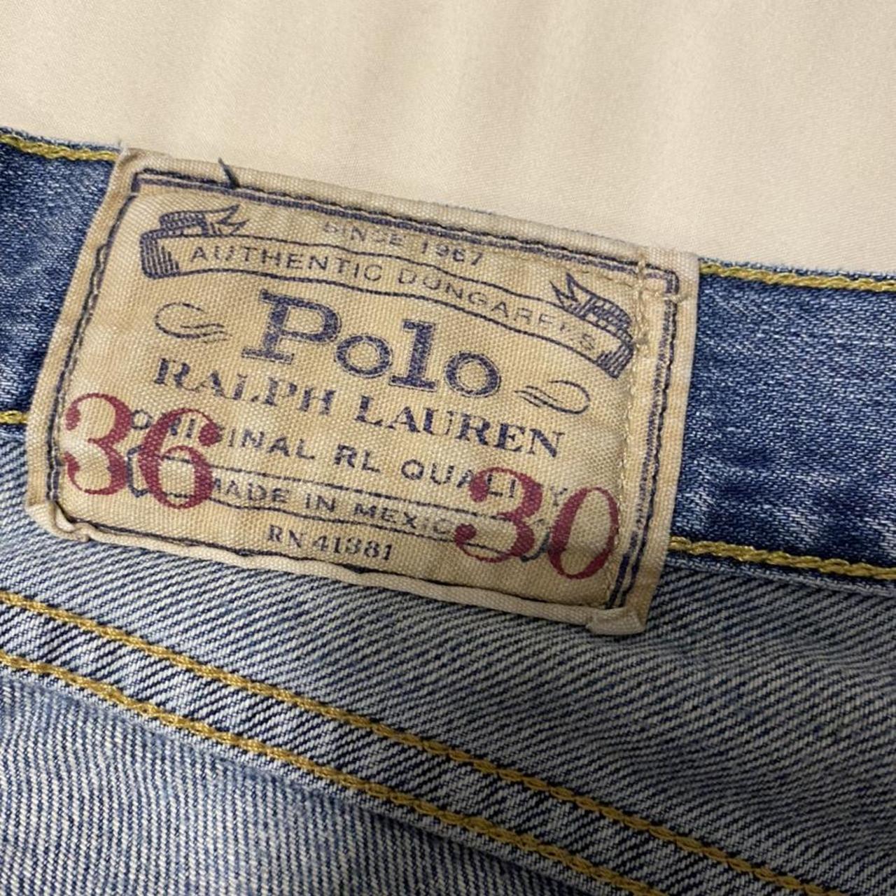 Polo Ralph Lauren Men's Blue and Grey Jeans | Depop