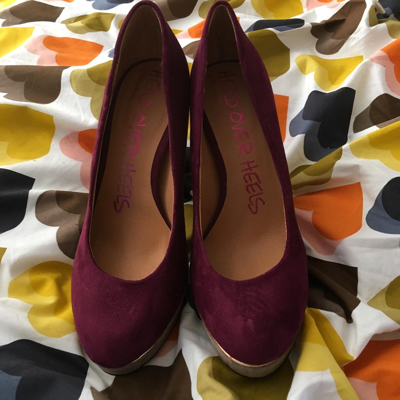 Dune suede platform heels size 5. Never worn... - Depop