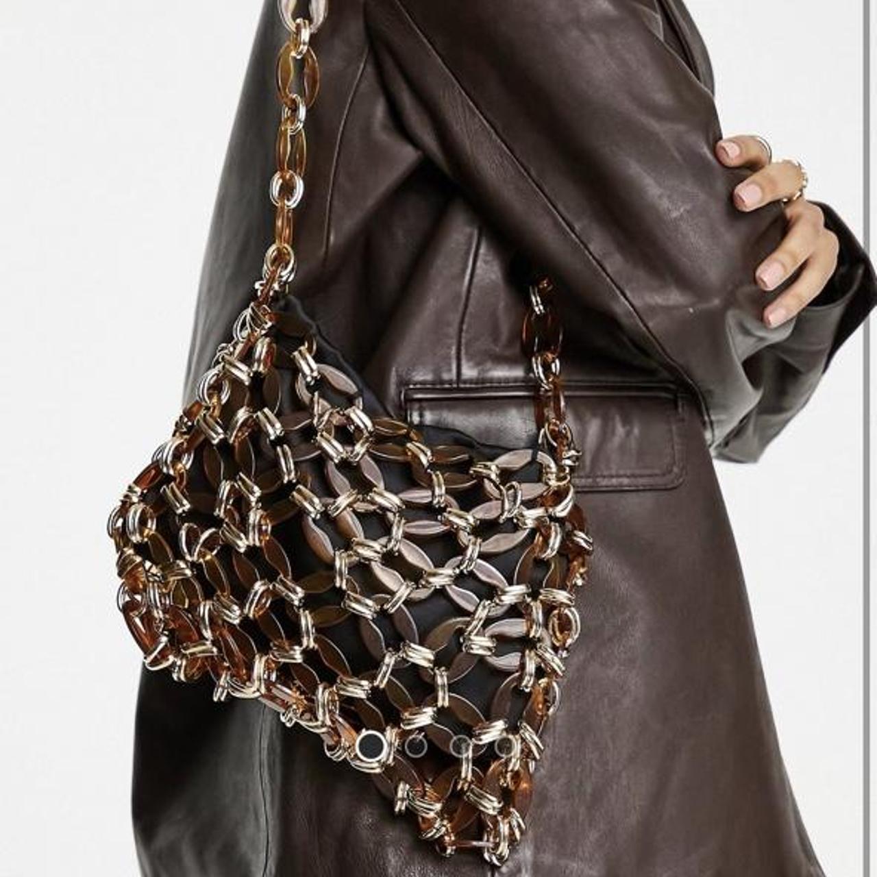 Tortoise Shell Acrylic Purse Chain Tortoise Lucite Clutch