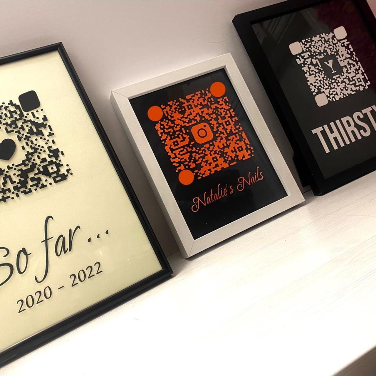 Personalised QR code scan an image and have your... Depop