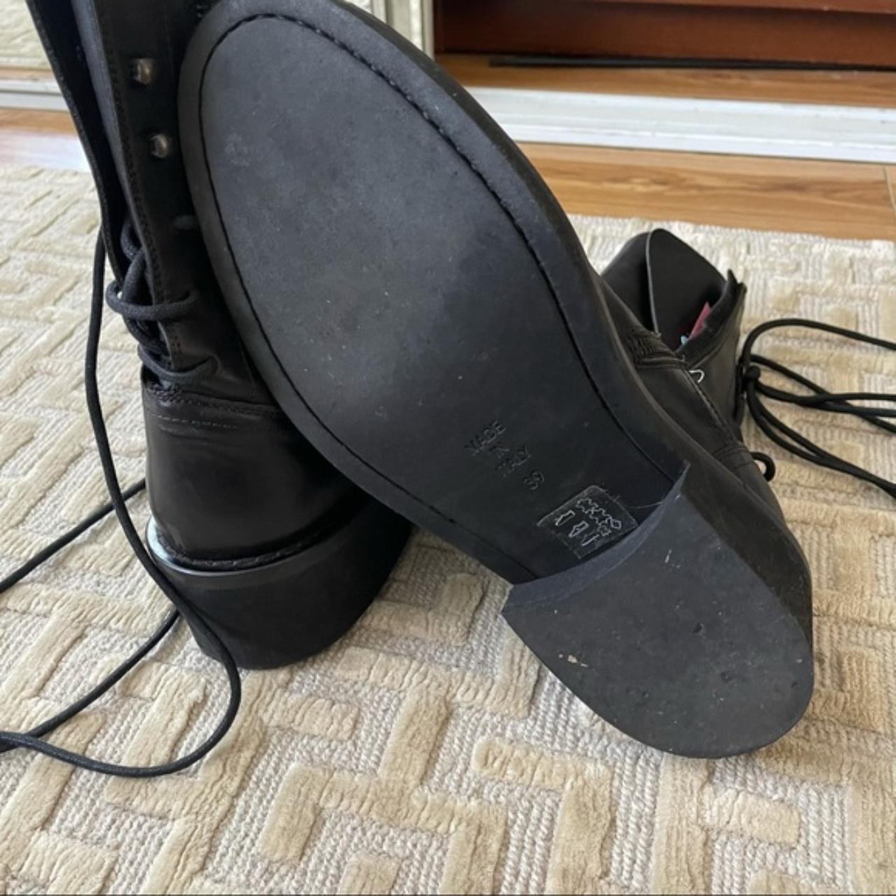 ANN DEMEULEMEESTER Black Doro Combat Boots | Depop