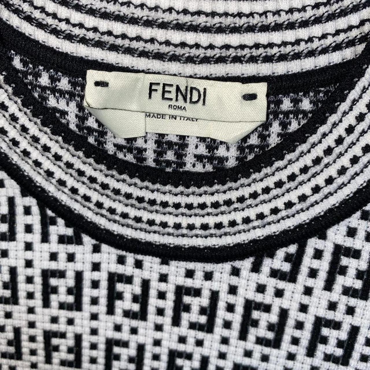 Black and white fendi jumper hotsell