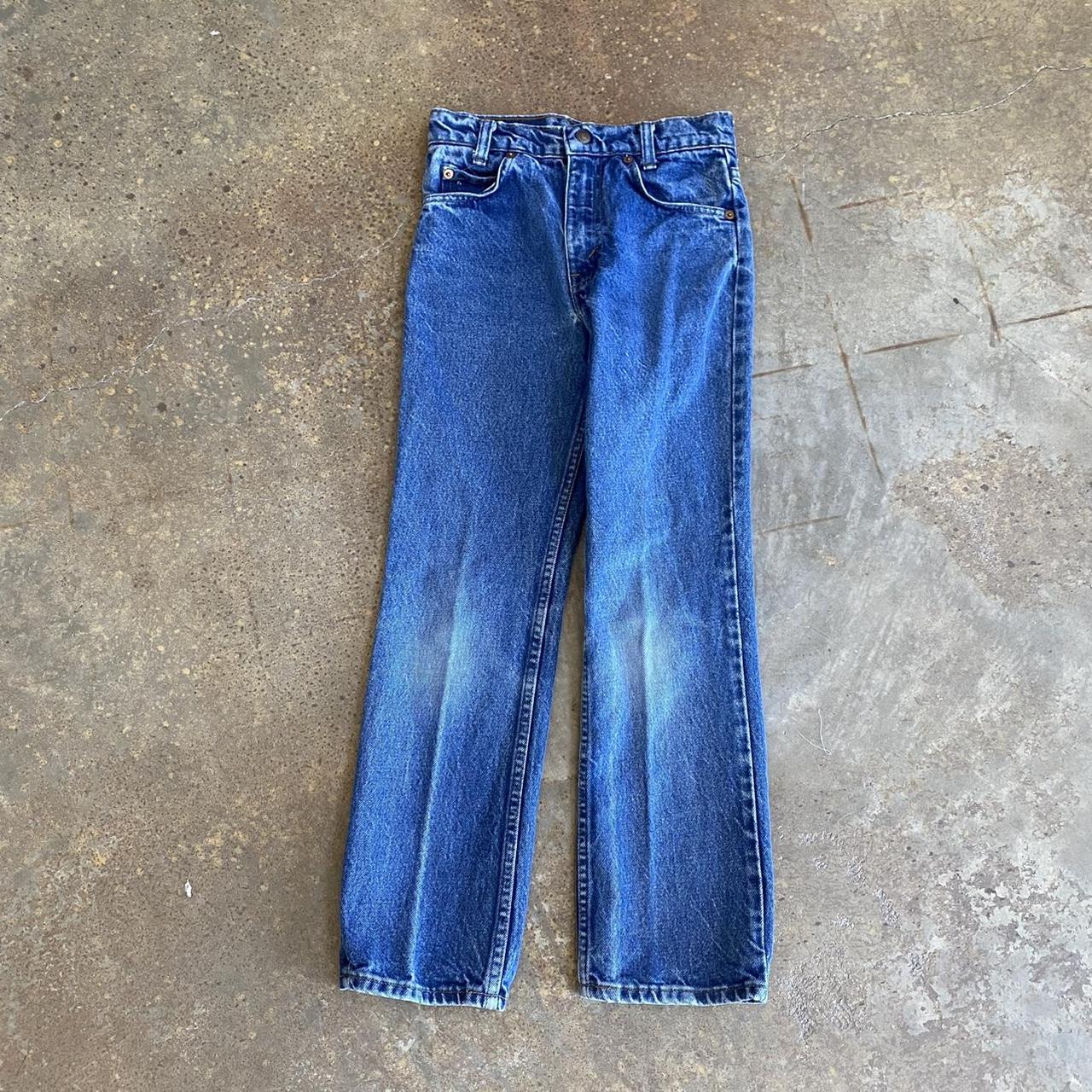 Levi's Navy and Blue Jeans | Depop