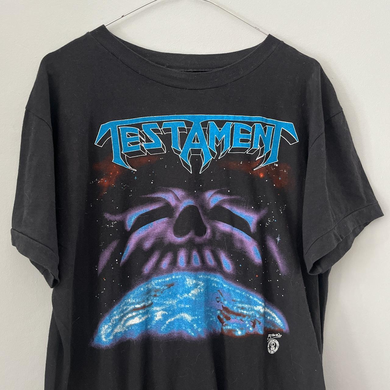 OG TESTAMENT NEW WORLD ORDER SHIRT VINTAGE 1988... - Depop