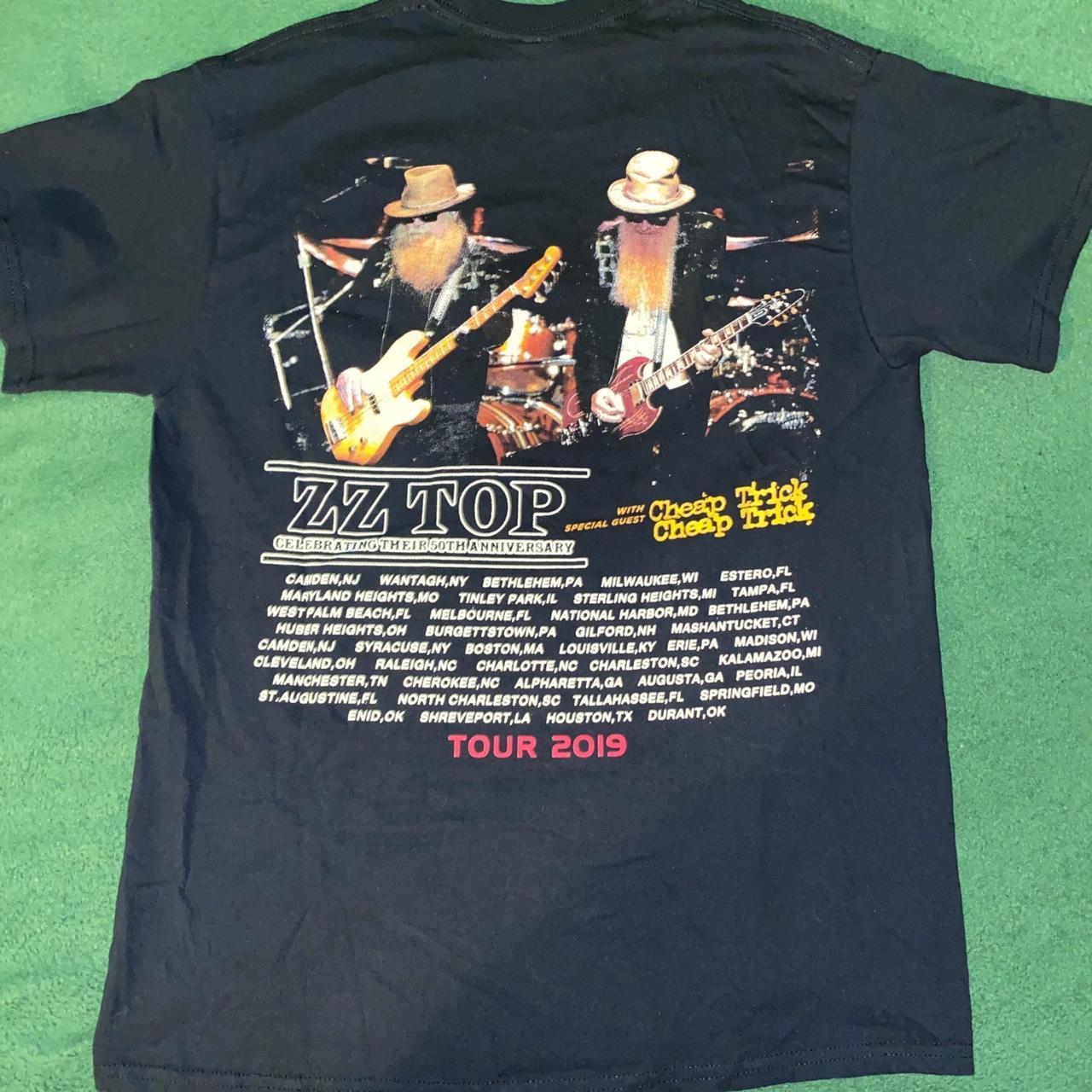 zz top 50th anniversary shirt