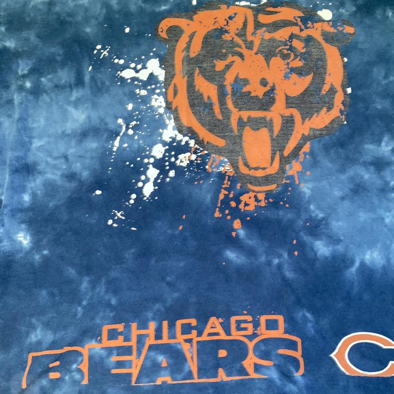 Liquid Blue Chicago Bears Tie-dye T-Shirt 90s Made In USA L