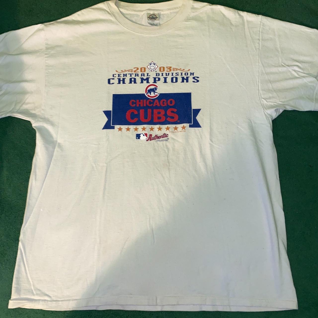 Vintage MLB Chicago Cubs Logo T-Shirt, Chicago Cubs - Depop