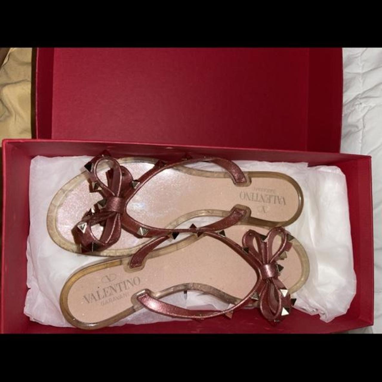 Clear hot sale valentino sandals